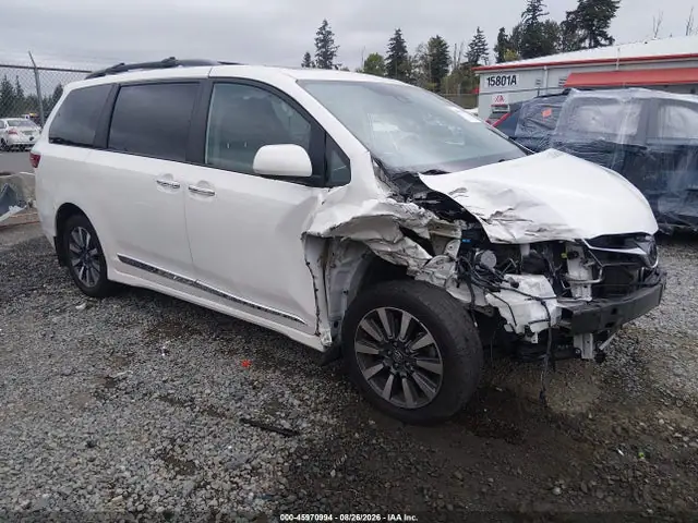 5TDDZ3DC3LS230744 — 2020 Toyota Sienna XLE, Передняя часть (Front End), фото до ремонта