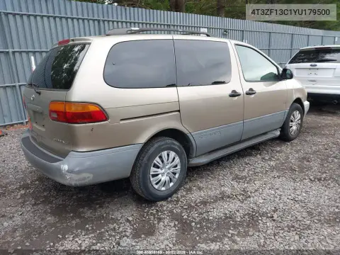 2000 Toyota Sienna Le VIN 4T3ZF13C1YU179500 фото 4
