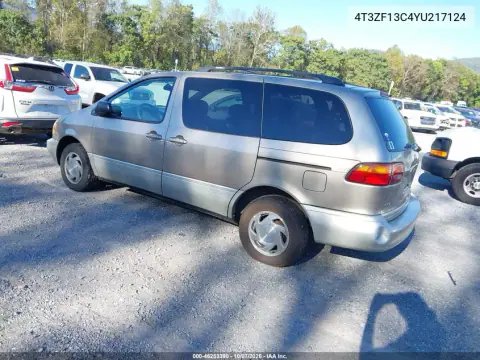 2000 Toyota Sienna Xle VIN 4T3ZF13C4YU217124 фото 4