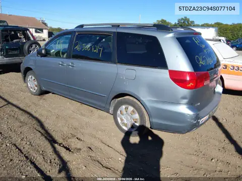 2004 Toyota Sienna Le VIN 5TDZA23C94S077104 фото 3