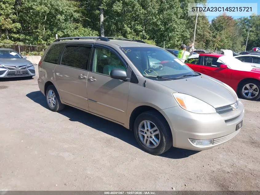 2004 Toyota Sienna Le VIN 5TDZA23C14S215721 фото 2