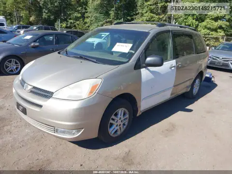 2004 Toyota Sienna Le VIN 5TDZA23C14S215721 фото 3