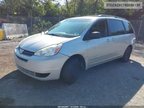 2004 Toyota Sienna Le VIN 5TDZA23C74S048135 фото 3