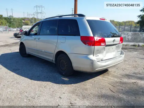 2004 Toyota Sienna Le VIN 5TDZA23C74S048135 фото 4