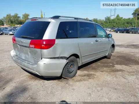 2004 Toyota Sienna Le VIN 5TDZA23C74S048135 фото 5