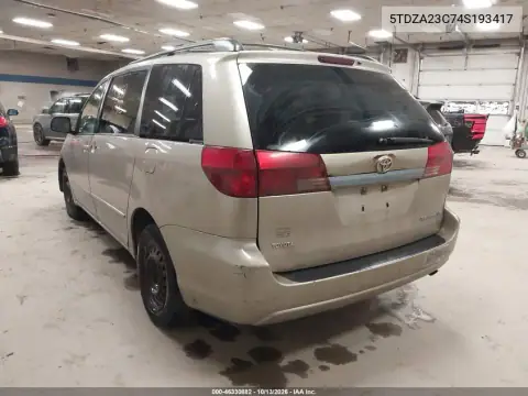 5TDZA23C74S193417 — 2004 Toyota Sienna, фото 4 с аукциона IAAI, Боковая часть