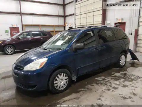 5TDZA23C14S196491 — 2004 Toyota Sienna, фото 3 с аукциона IAAI, Задняя часть