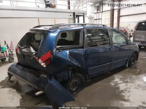 5TDZA23C14S196491 — 2004 Toyota Sienna, фото 5 с аукциона IAAI, Задняя часть