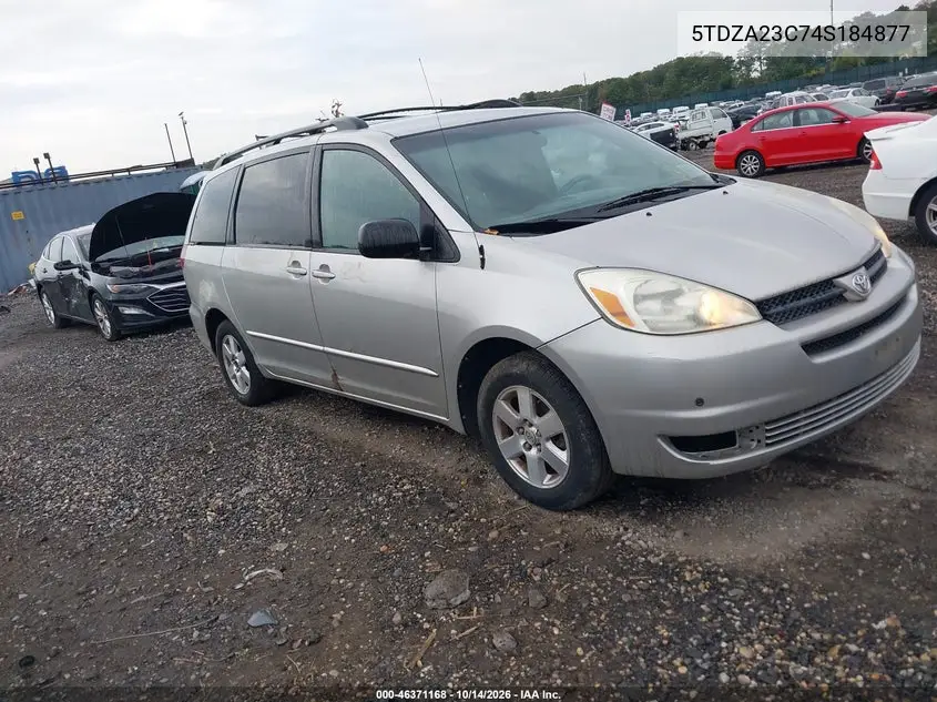 5TDZA23C74S184877 — 2004 Toyota Sienna, фото 2 с аукциона IAAI, Естественный износ