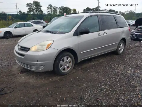 5TDZA23C74S184877 — 2004 Toyota Sienna, фото 3 с аукциона IAAI, Естественный износ