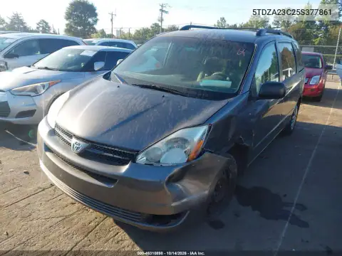 5TDZA23C25S377861 — 2005 Toyota Sienna, фото 3 с аукциона IAAI, Передняя часть