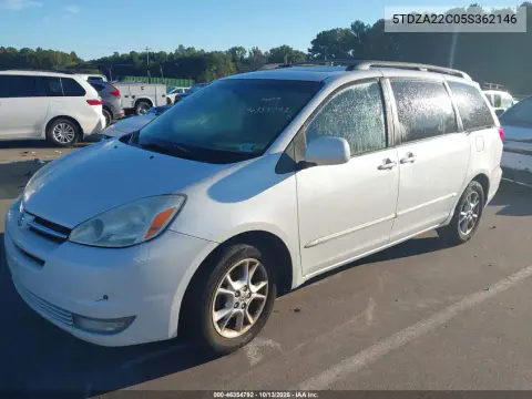 2005 Toyota Sienna Xle Limited VIN 5TDZA22C05S362146 фото 3