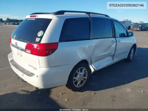 2005 Toyota Sienna Xle Limited VIN 5TDZA22C05S362146 фото 5