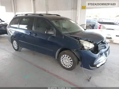 5TDZA23C85S291633 — 2005 Toyota Sienna, фото 2 с аукциона IAAI, Передняя часть