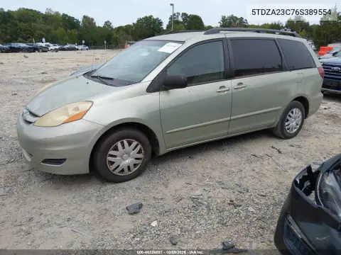 2006 Toyota Sienna Le VIN 5TDZA23C76S389554 фото 3