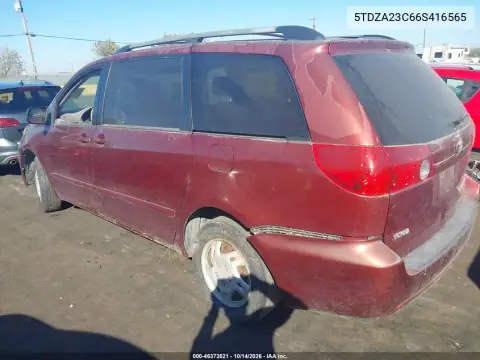 5TDZA23C66S416565 — 2006 Toyota Sienna, фото 4 с аукциона IAAI, Естественный износ