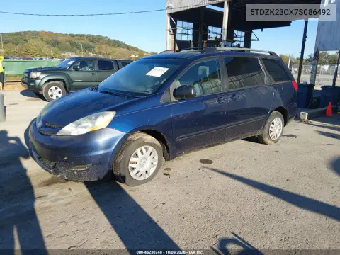 2007 Toyota Sienna Le VIN 5TDZK23CX7S086492 фото 3