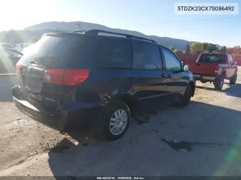 2007 Toyota Sienna Le VIN 5TDZK23CX7S086492 фото 5