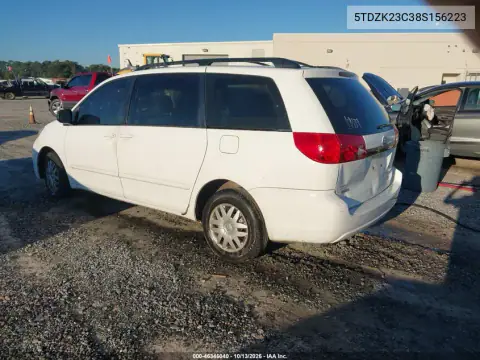 5TDZK23C38S156223 — 2008 Toyota Sienna, фото 3 с аукциона IAAI, Передняя часть