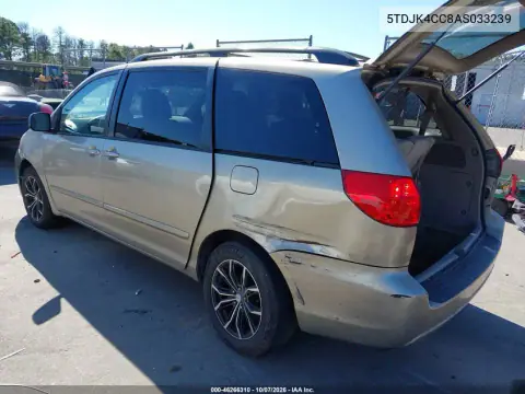 2010 Toyota Sienna Le VIN 5TDJK4CC8AS033239 фото 4