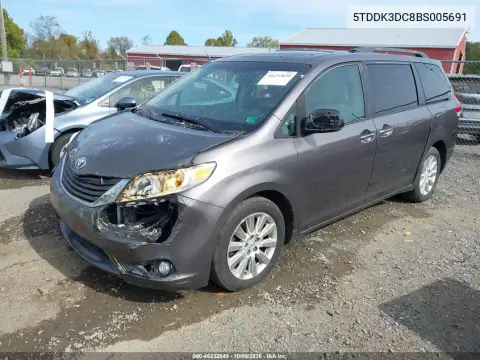 2011 Toyota Sienna Xle VIN 5TDDK3DC8BS005691 фото 2