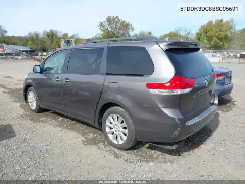 2011 Toyota Sienna Xle VIN 5TDDK3DC8BS005691 фото 3