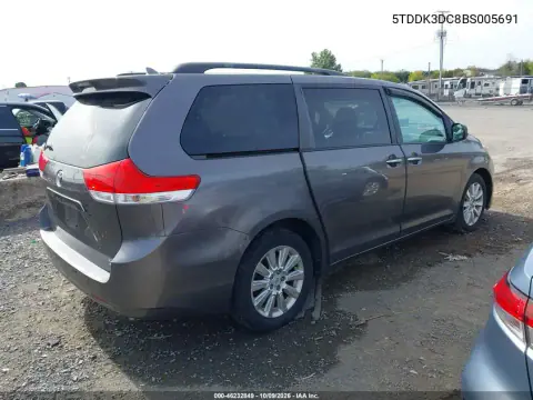 2011 Toyota Sienna Xle VIN 5TDDK3DC8BS005691 фото 4