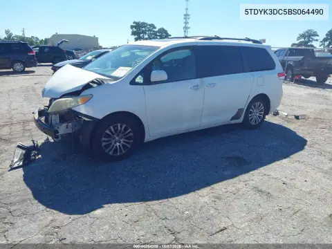 2011 Toyota Sienna Xle V6 VIN 5TDYK3DC5BS064490 фото 2