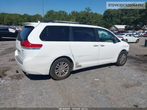 2011 Toyota Sienna Xle V6 VIN 5TDYK3DC5BS064490 фото 4