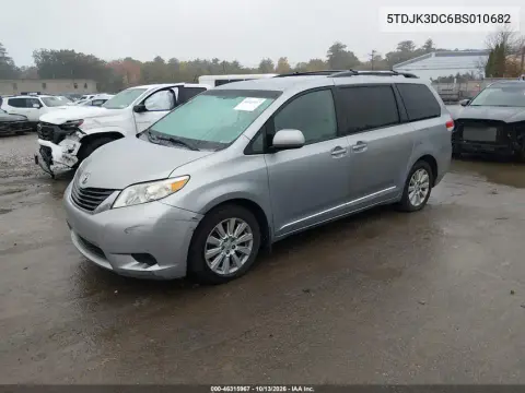 2011 Toyota Sienna Le VIN 5TDJK3DC6BS010682 фото 3