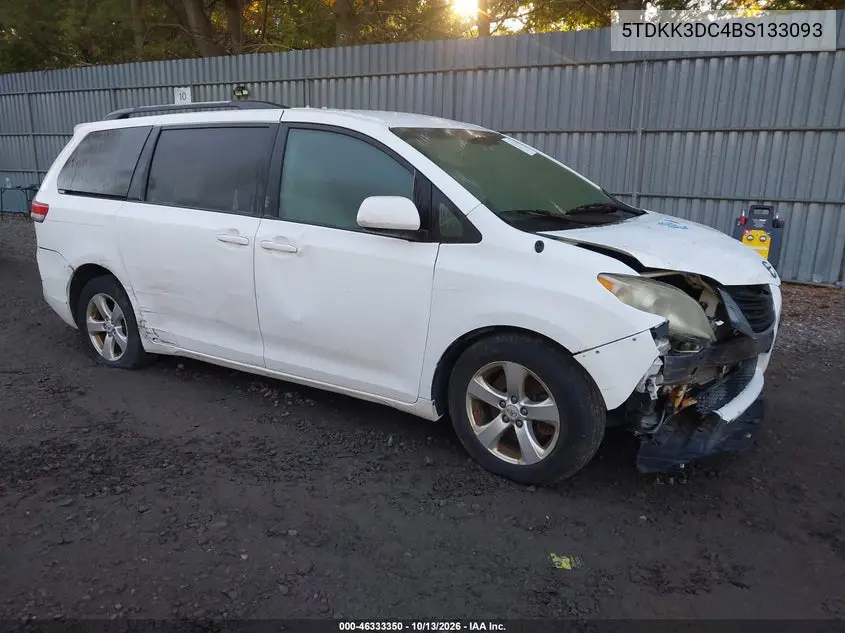 2011 Toyota Sienna Le V6 VIN 5TDKK3DC4BS133093 фото 2