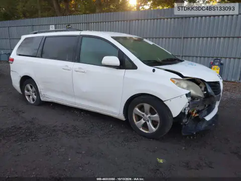 2011 Toyota Sienna Le V6 VIN 5TDKK3DC4BS133093 фото 2
