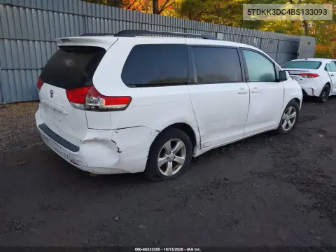 2011 Toyota Sienna Le V6 VIN 5TDKK3DC4BS133093 фото 5