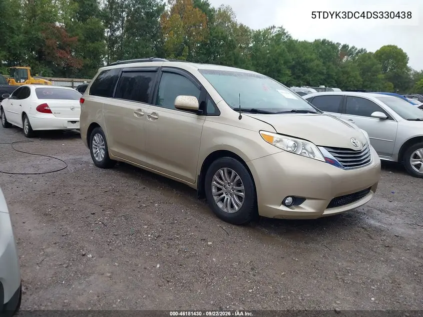 2013 Toyota Sienna Xle V6 8 Passenger VIN 5TDYK3DC4DS330438 фото 2