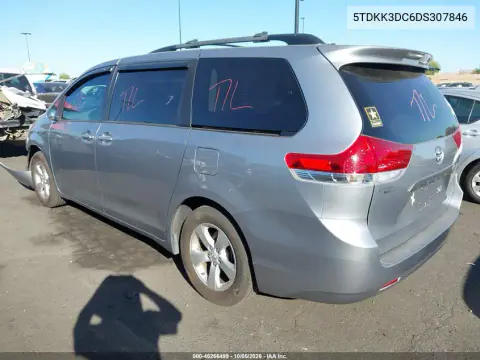 2013 Toyota Sienna Le V6 8 Passenger VIN 5TDKK3DC6DS307846 фото 4