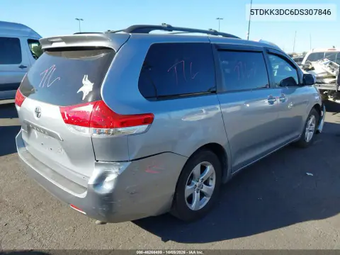 2013 Toyota Sienna Le V6 8 Passenger VIN 5TDKK3DC6DS307846 фото 5