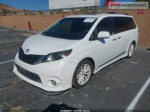 2013 Toyota Sienna Se 8 Passenger VIN 5TDXK3DC8DS334262 фото 3
