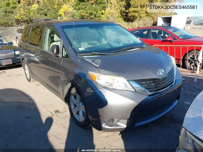 2014 Toyota Sienna Le V6 8 Passenger VIN 5TDKK3DC5ES465581 фото 1