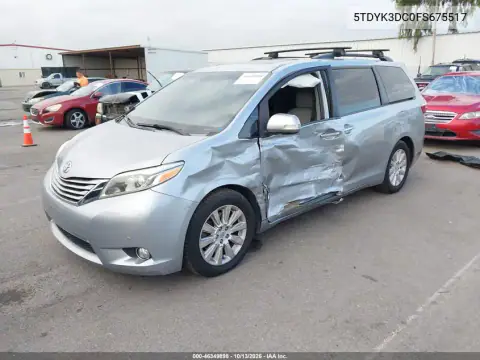 5TDYK3DC0FS675517 — 2015 Toyota Sienna, фото 3 с аукциона IAAI, Левый бок