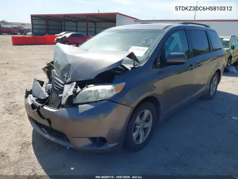 2017 Toyota Sienna Le 8 Passenger VIN 5TDKZ3DC6HS810312 фото 2