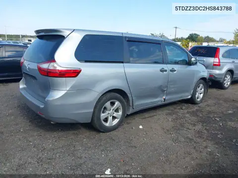 5TDZZ3DC2HS843788 — 2017 Toyota Sienna, фото 5 с аукциона IAAI, Естественный износ