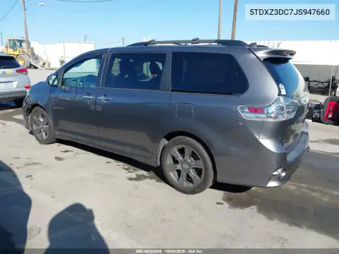 2018 Toyota Sienna Se 8 Passenger VIN 5TDXZ3DC7JS947660 фото 4