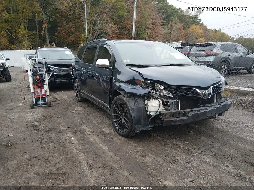 2018 Toyota Sienna Xle 8 Passenger VIN 5TDYZ3DC0JS943177 фото 2
