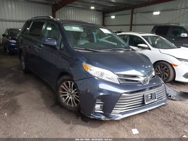 5TDYZ3DC6KS974421 — 2019 Toyota Sienna, Передняя часть (Front End), фото до ремонта