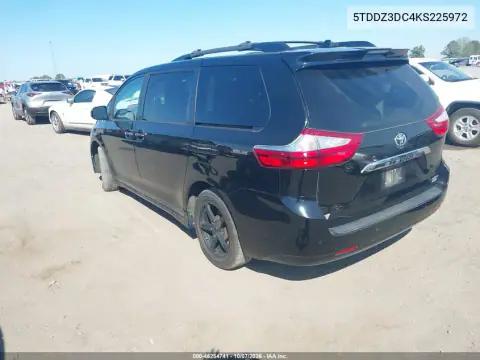 2019 Toyota Sienna Limited Premium 7 Passenger VIN 5TDDZ3DC4KS225972 фото 4