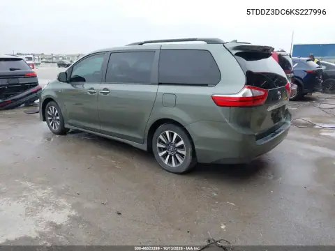 5TDDZ3DC6KS227996 — 2019 Toyota Sienna, фото 3 с аукциона IAAI, Подтопление