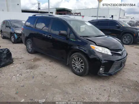 5TDYZ3DC2KS011564 — 2019 Toyota Sienna, Левая сторона, фото до ремонта