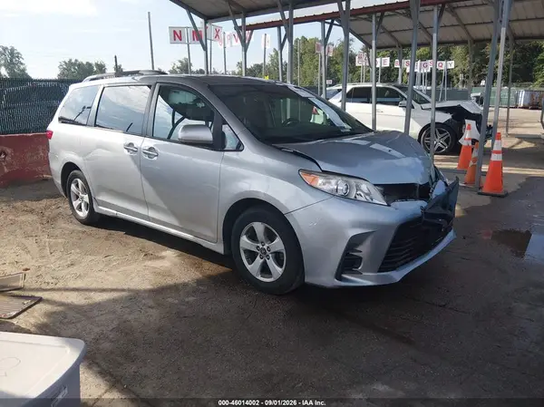 5TDKZ3DC0LS035787 — 2020 Toyota Sienna, Передняя часть (Front End), фото до ремонта