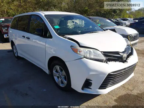 2020 Toyota Sienna L VIN 5TDZZ3DC5LS028512 фото 2