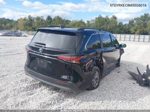 2021 Toyota Sienna Xle VIN 5TDYRKEC8MS026016 фото 4